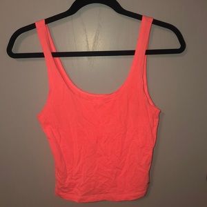 Cotton Stretch Neon Crop Top